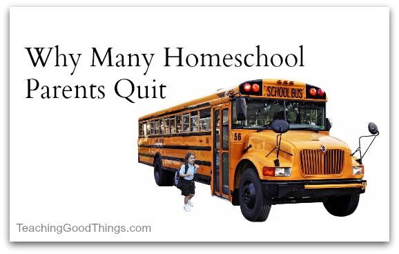 homeschool parents quit